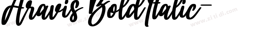 Aravis BoldItalic字体转换